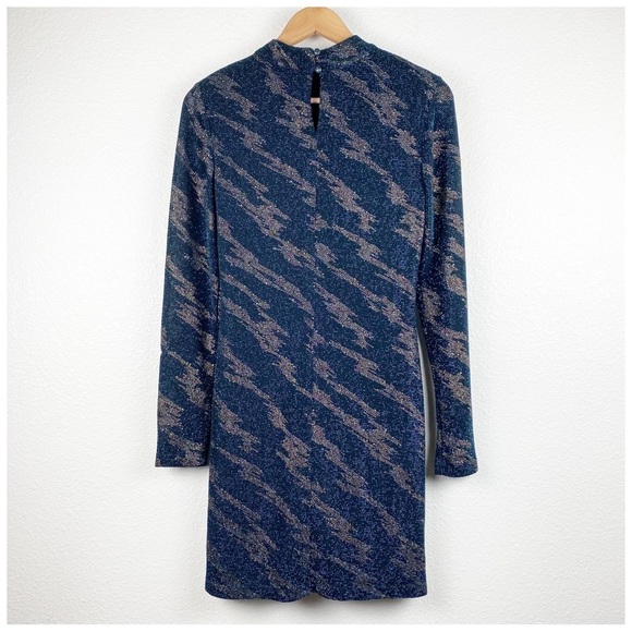 Topshop Lightning Glitter Mini‎ Dress Size 8 - Picture 4 of 14